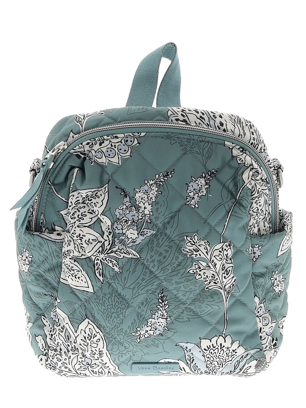 Vera Bradley Teal Floral Quilted Mini Backpack. NWOT. SO PRETTY!
